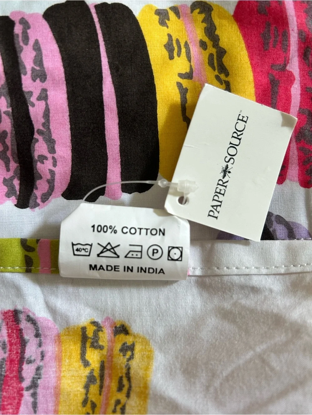 Paper Source Retro Colorful Macaron Print Full Kitchen Apron with Pockets